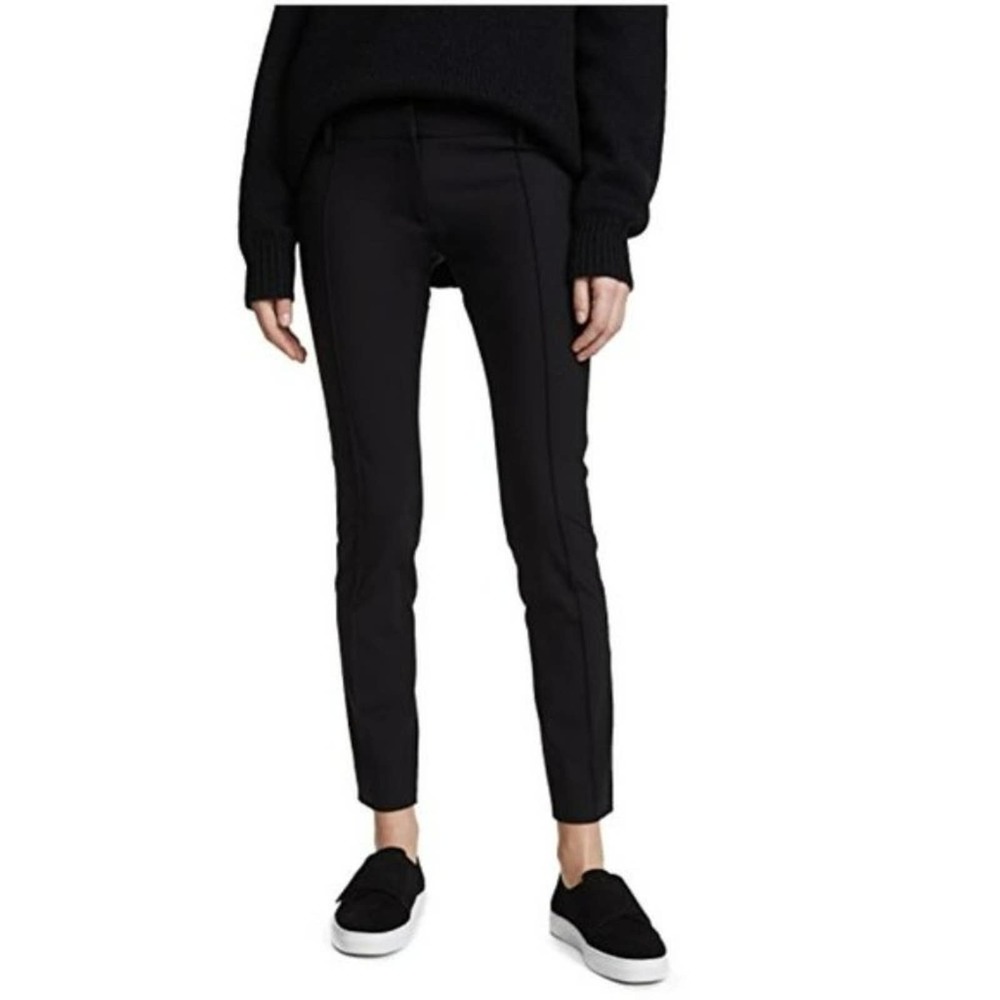 Nili Lotan Black Nahla Wool Trousers Size 6 NWT